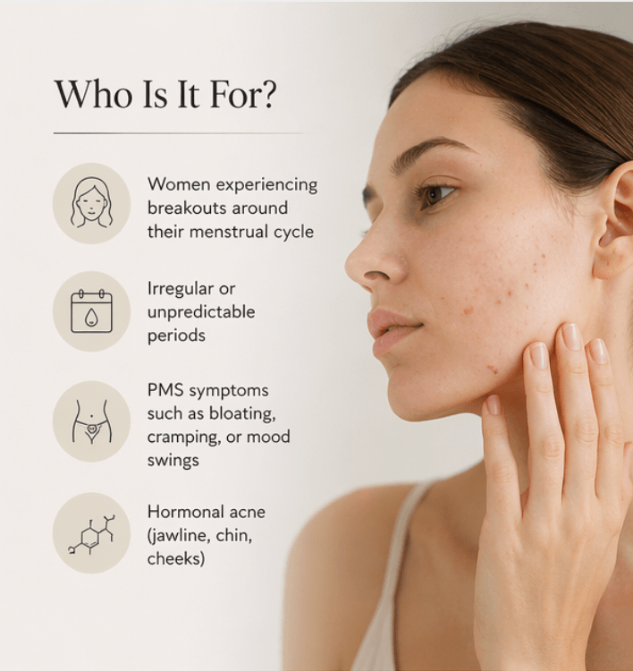 ML Chaste Berry - Hormonal Acne Supplement for Premenstrual Breakouts & Cycle - Related Acne - ML Aesthetic Clinic