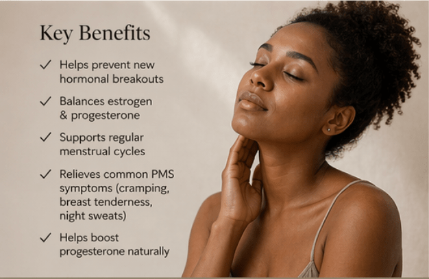 ML Chaste Berry - Hormonal Acne Supplement for Premenstrual Breakouts & Cycle - Related Acne - ML Aesthetic Clinic