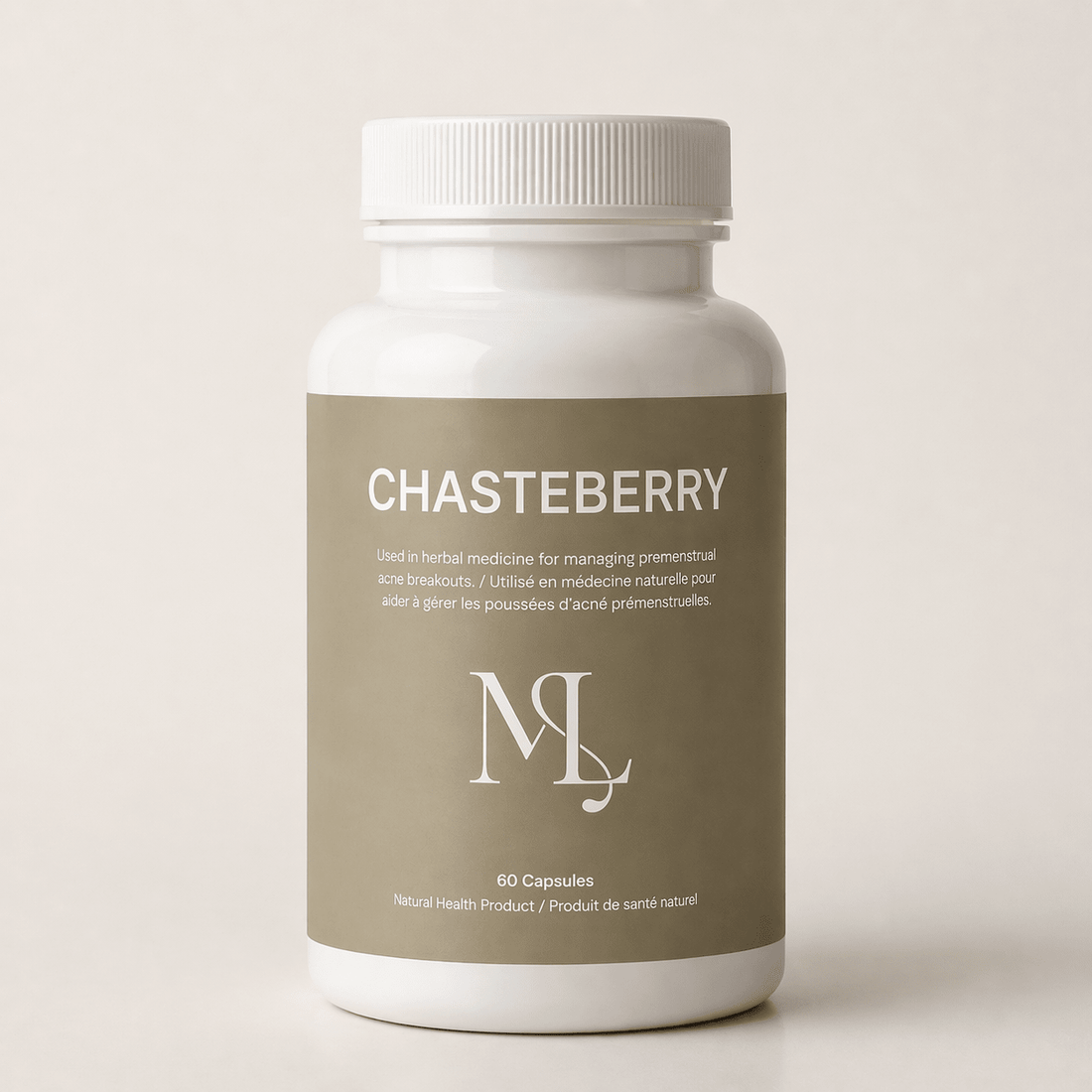 ML Chaste Berry - Hormonal Acne Supplement for Premenstrual Breakouts &amp; Cycle - Related Acne - ML Aesthetic Clinic