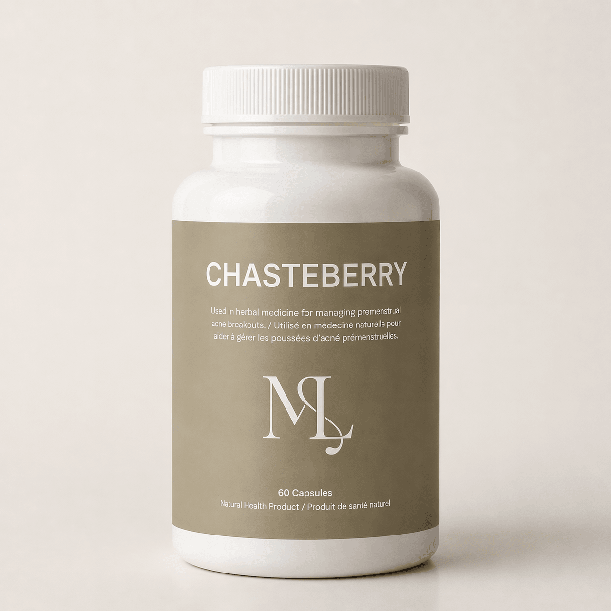 ML Chaste Berry - Hormonal Acne Supplement for Premenstrual Breakouts &amp; Cycle - Related Acne - ML Aesthetic Clinic