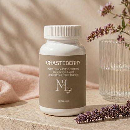 ML Chaste Berry - Hormonal Acne Supplement for Premenstrual Breakouts &amp; Cycle - Related Acne - ML Aesthetic Clinic