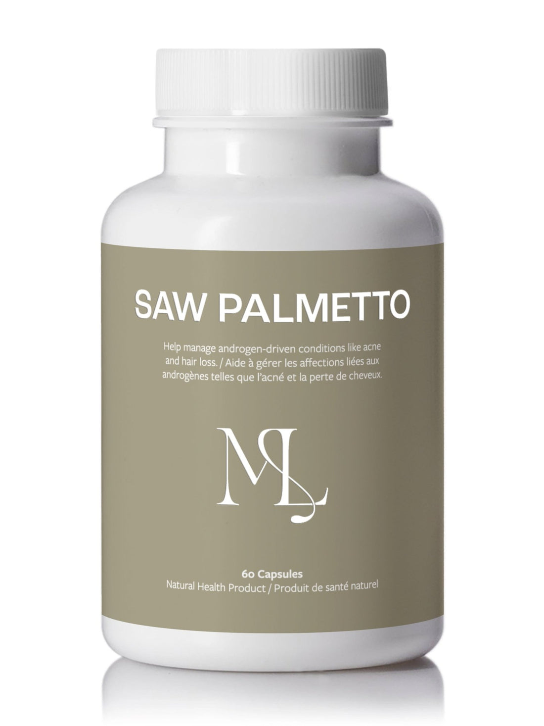 ML Saw Palmetto - Hormonal Acne &amp; Hair Support | DHT Blocker Supplement for Women &amp; Men - ML Aesthetic Clinic